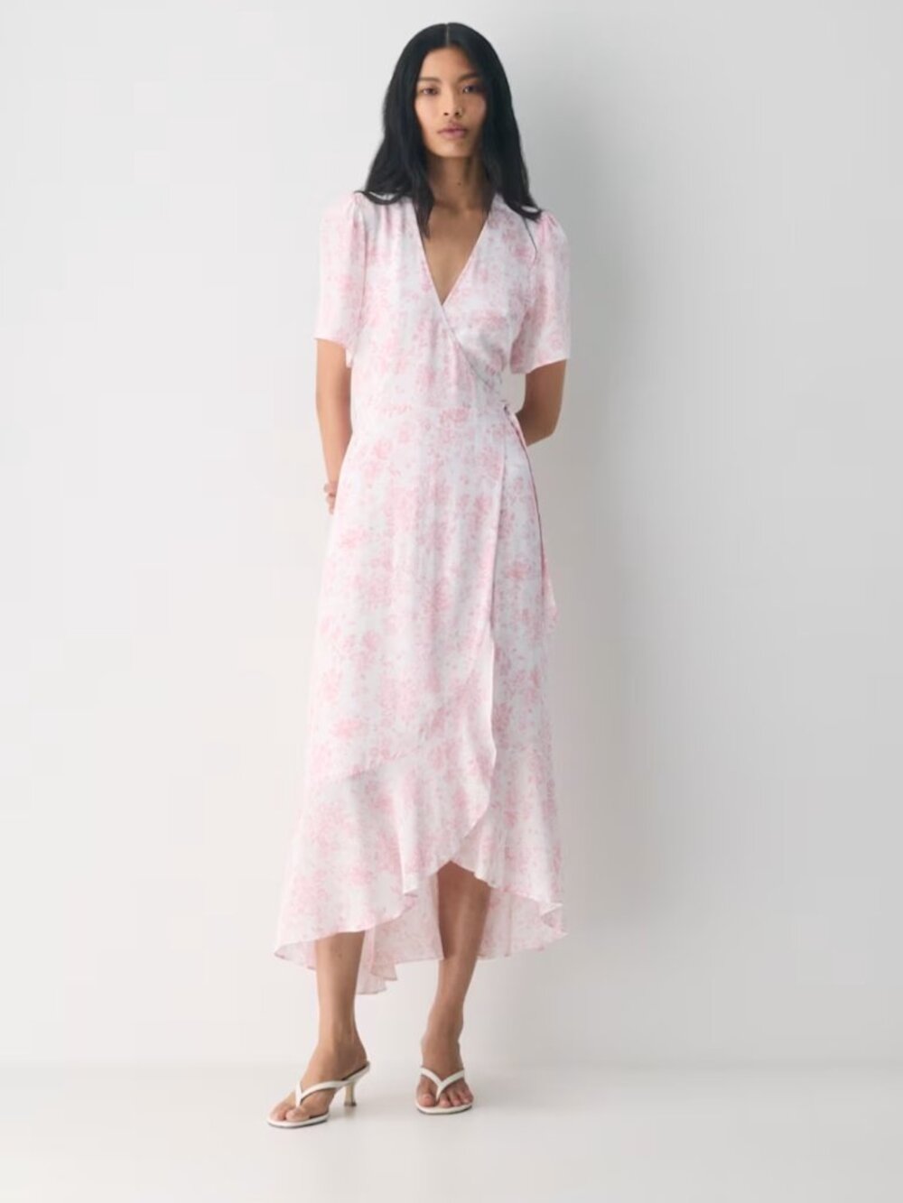 NWT Aritzia GAZETTE Dress - Pink/White M